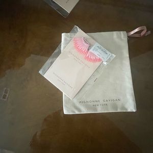Mignonne Gavigon pink mini Madeline earrings NWT and gift bag